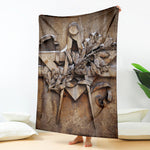 Freemasonry Emblem Print Blanket