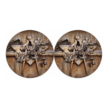Freemasonry Emblem Print Car Coasters