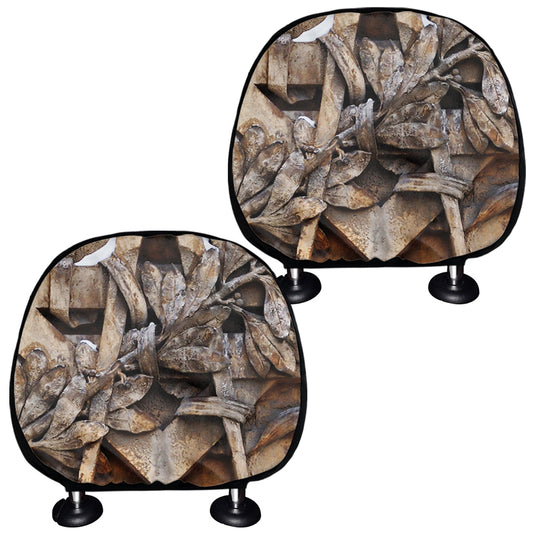 Freemasonry Emblem Print Car Headrest Covers