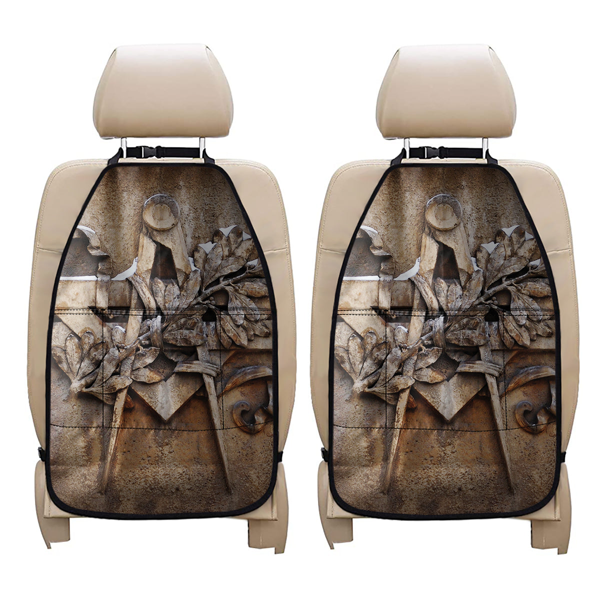 Freemasonry Emblem Print Car Seat Organizers