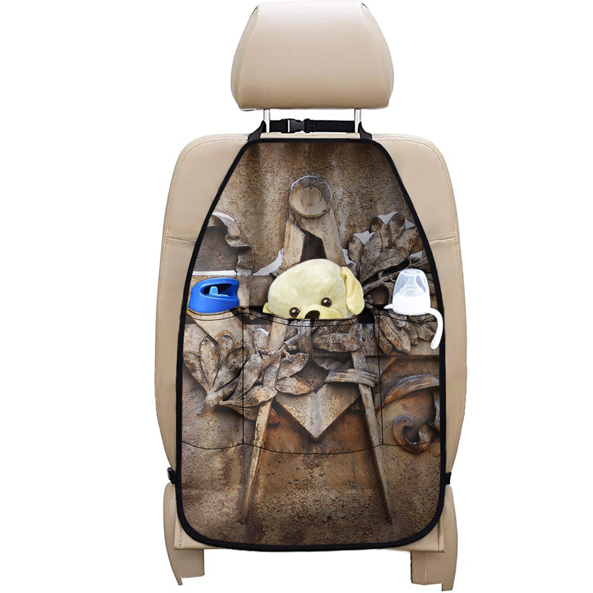 Freemasonry Emblem Print Car Seat Organizers
