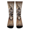 Freemasonry Emblem Print Crew Socks