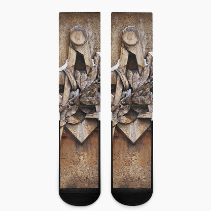 Freemasonry Emblem Print Crew Socks