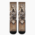 Freemasonry Emblem Print Crew Socks