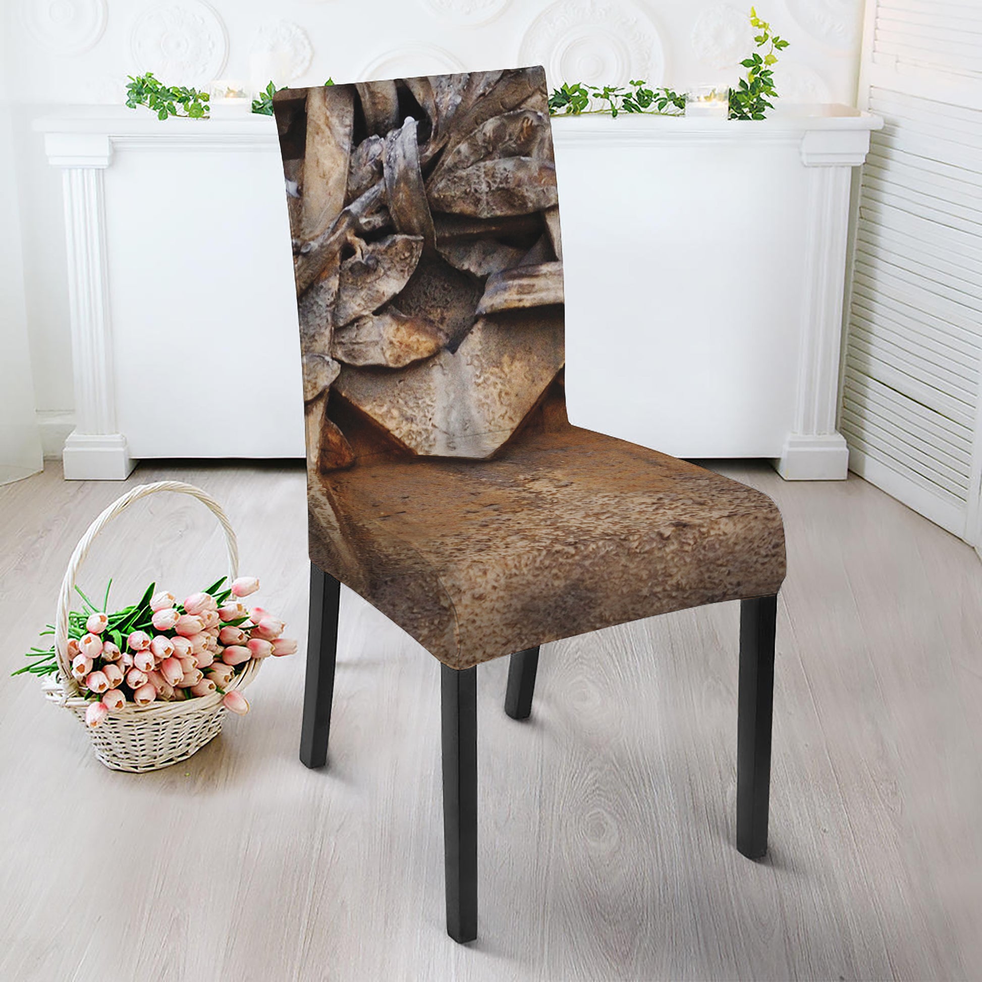 Freemasonry Emblem Print Dining Chair Slipcover