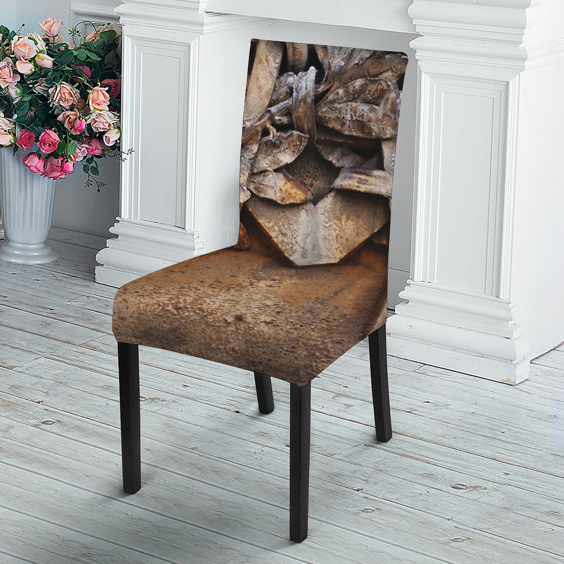 Freemasonry Emblem Print Dining Chair Slipcover
