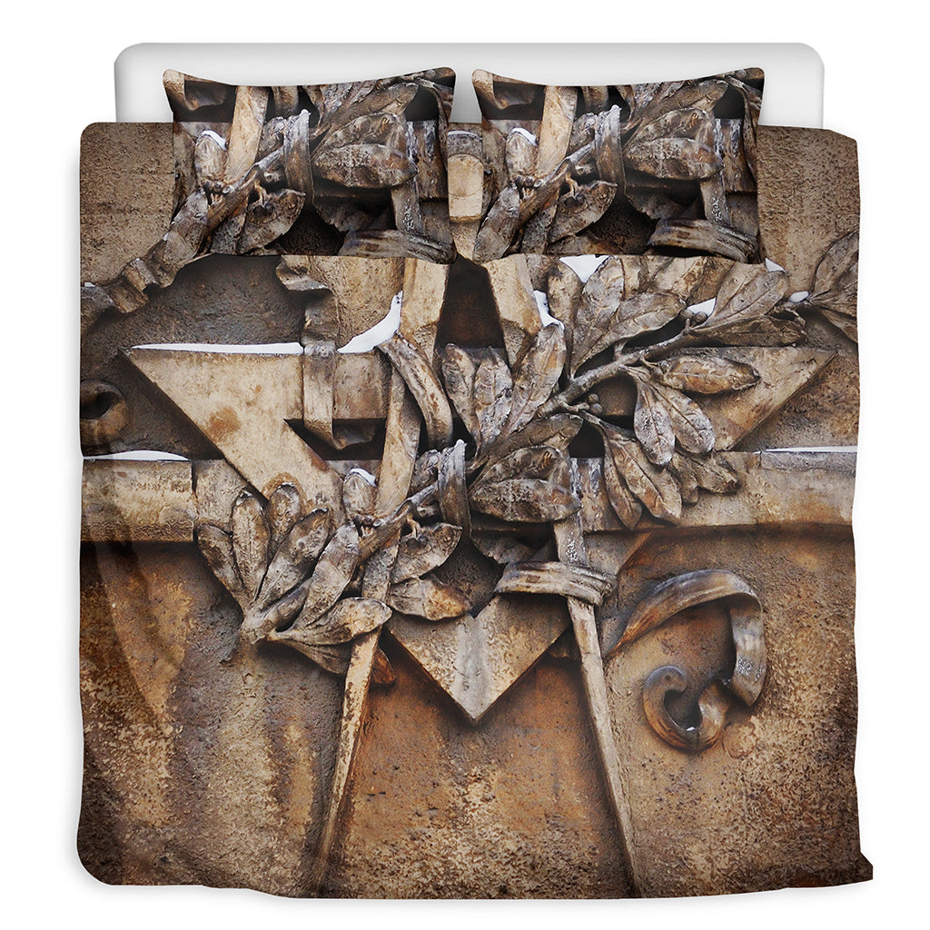 Freemasonry Emblem Print Duvet Cover Bedding Set