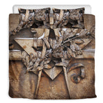 Freemasonry Emblem Print Duvet Cover Bedding Set