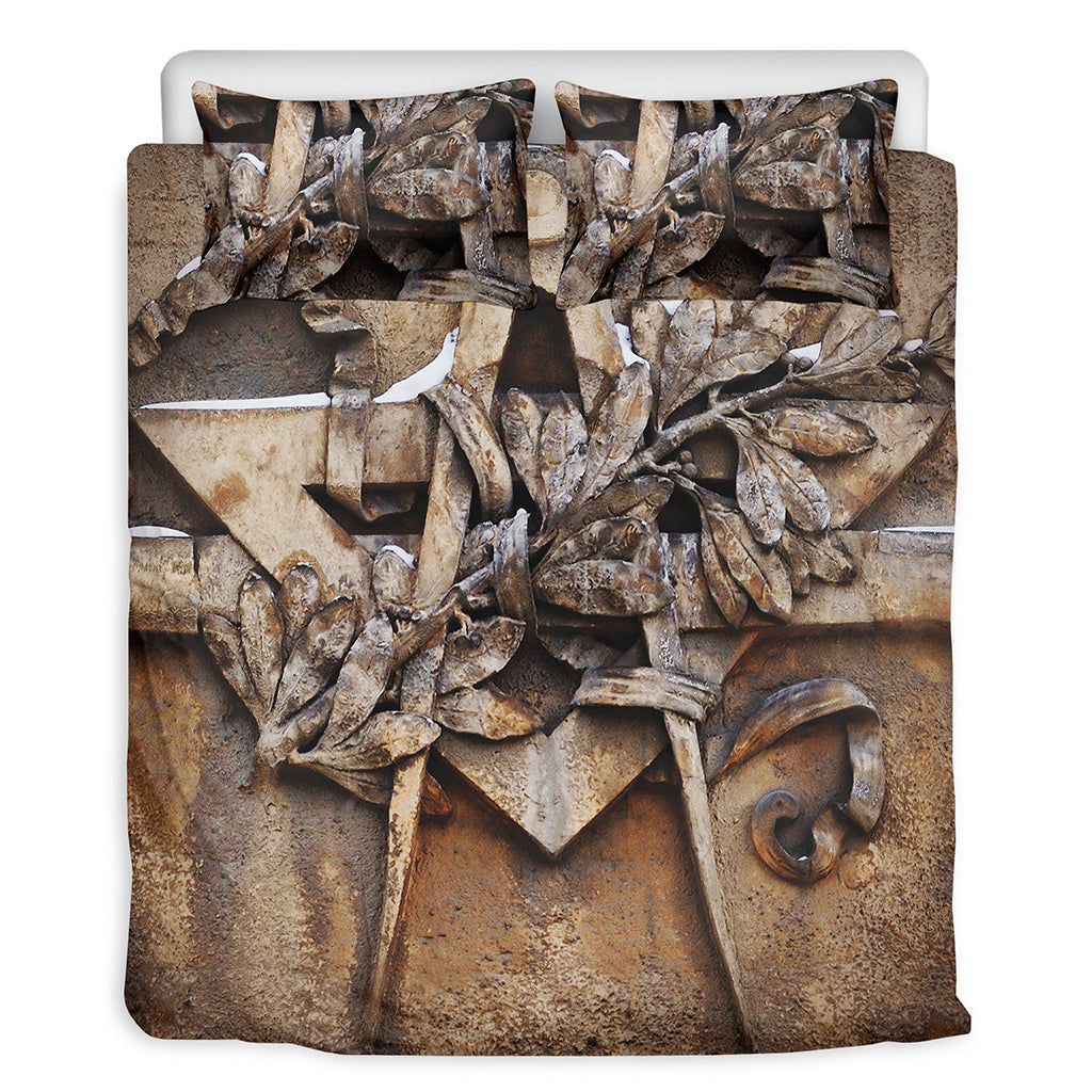 Freemasonry Emblem Print Duvet Cover Bedding Set