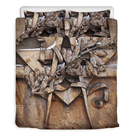 Freemasonry Emblem Print Duvet Cover Bedding Set