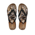 Freemasonry Emblem Print Flip Flops