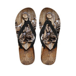 Freemasonry Emblem Print Flip Flops