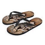 Freemasonry Emblem Print Flip Flops