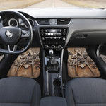 Freemasonry Emblem Print Front and Back Car Floor Mats