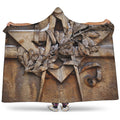 Freemasonry Emblem Print Hooded Blanket