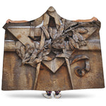 Freemasonry Emblem Print Hooded Blanket