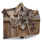 Freemasonry Emblem Print Hooded Blanket