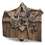Freemasonry Emblem Print Hooded Blanket