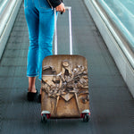 Freemasonry Emblem Print Luggage Cover