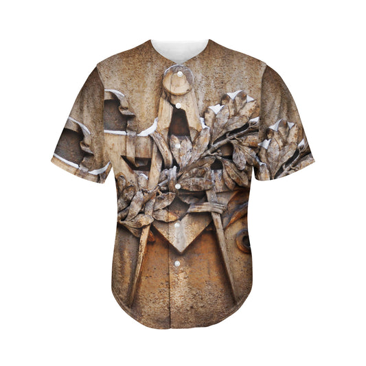 Freemasonry Emblem Print Men's Baseball Jersey