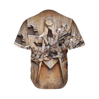 Freemasonry Emblem Print Men's Baseball Jersey