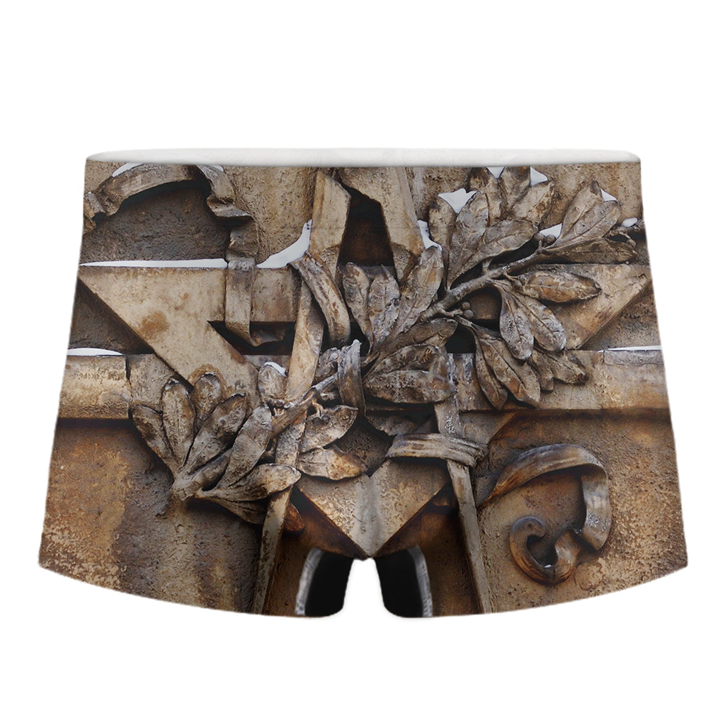 Freemasonry Emblem Print Men's Boxer Briefs