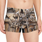 Freemasonry Emblem Print Men's Boxer Briefs