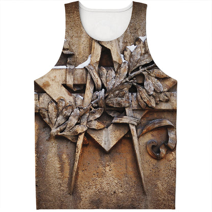 Freemasonry Emblem Print Men's Tank Top