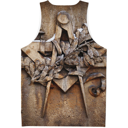 Freemasonry Emblem Print Men's Tank Top