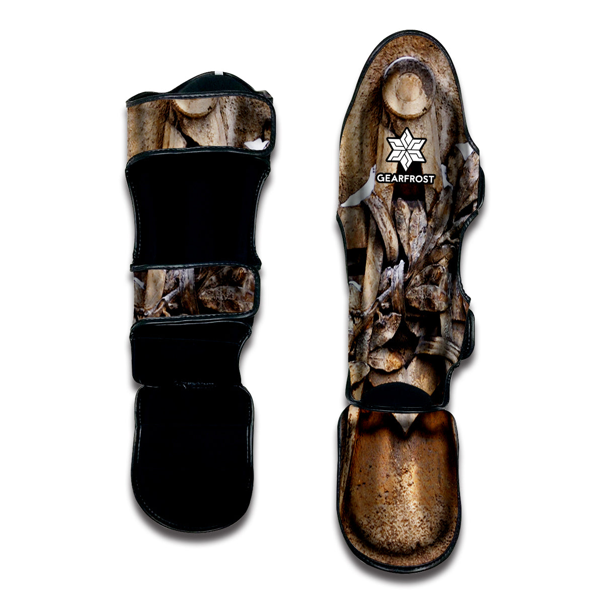 Freemasonry Emblem Print Muay Thai Shin Guard