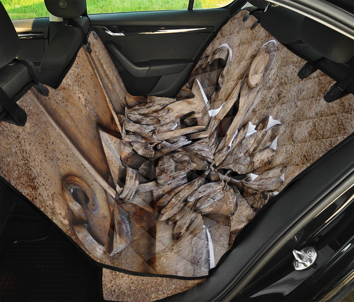 Freemasonry Emblem Print Pet Car Back Seat Cover