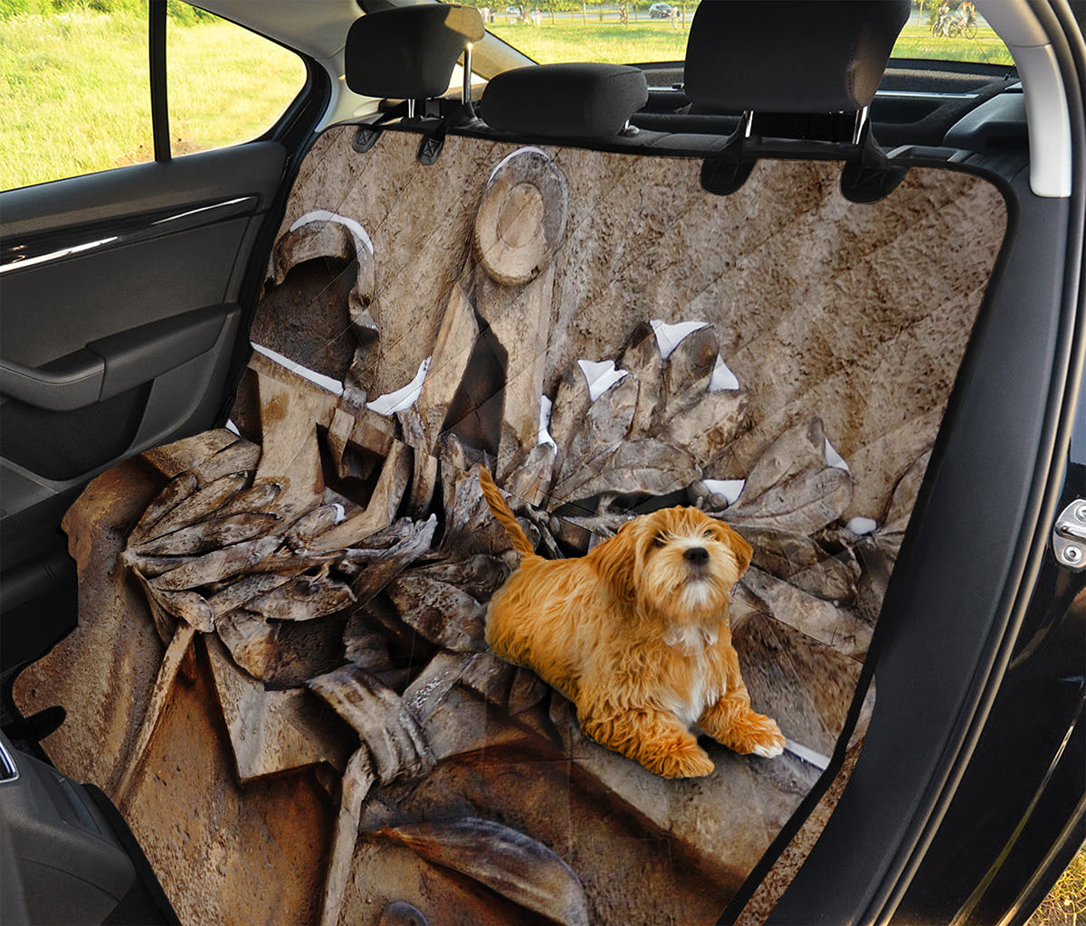 Freemasonry Emblem Print Pet Car Back Seat Cover