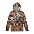 Freemasonry Emblem Print Pullover Hoodie