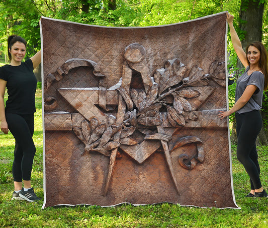 Freemasonry Emblem Print Quilt