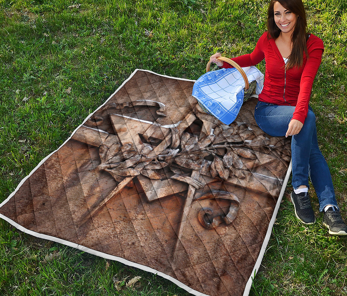 Freemasonry Emblem Print Quilt