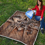 Freemasonry Emblem Print Quilt