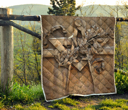 Freemasonry Emblem Print Quilt