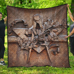 Freemasonry Emblem Print Quilt