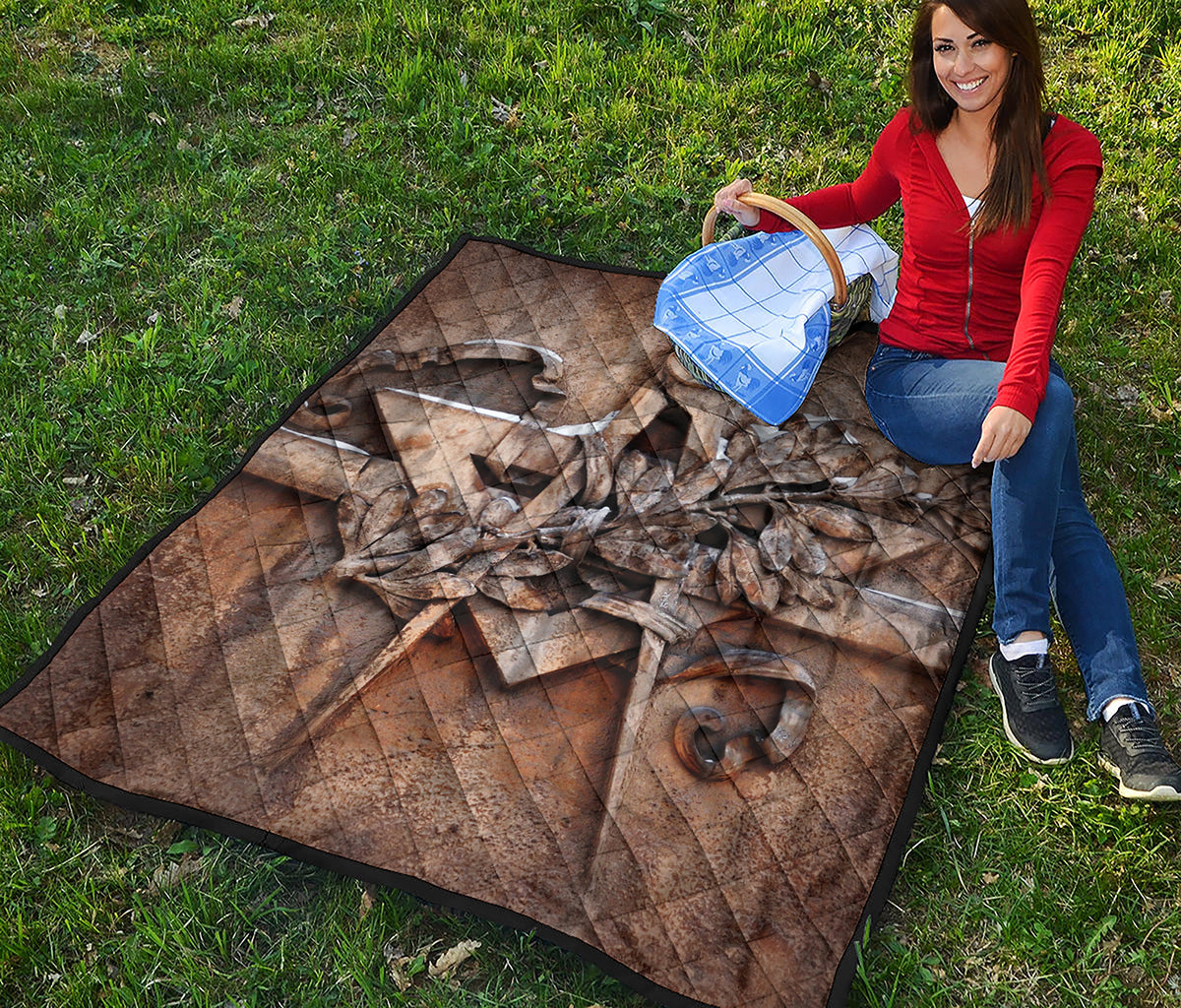 Freemasonry Emblem Print Quilt