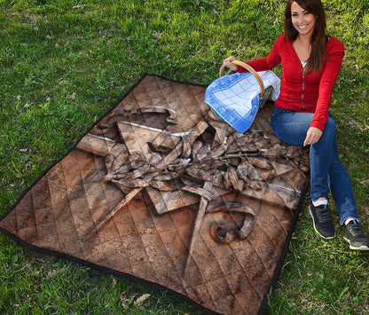 Freemasonry Emblem Print Quilt