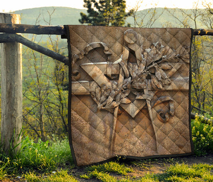 Freemasonry Emblem Print Quilt