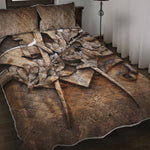 Freemasonry Emblem Print Quilt Bed Set