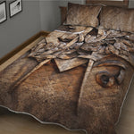 Freemasonry Emblem Print Quilt Bed Set