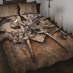 Freemasonry Emblem Print Quilt Bed Set