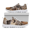 Freemasonry Emblem Print White Running Shoes
