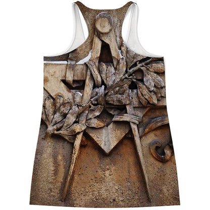 Freemasonry Emblem Print Women's Racerback Tank Top