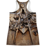 Freemasonry Emblem Print Women's Racerback Tank Top