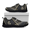 Freemasonry Medal Print Black Running Shoes