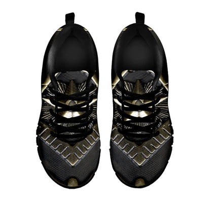 Freemasonry Medal Print Black Sneakers