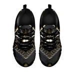 Freemasonry Medal Print Black Sneakers